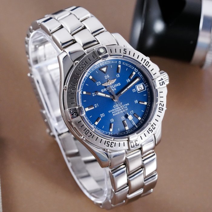 Breitling - Colt Automatic Date Blue Dial - A17350 - Mænd - 2000-2010