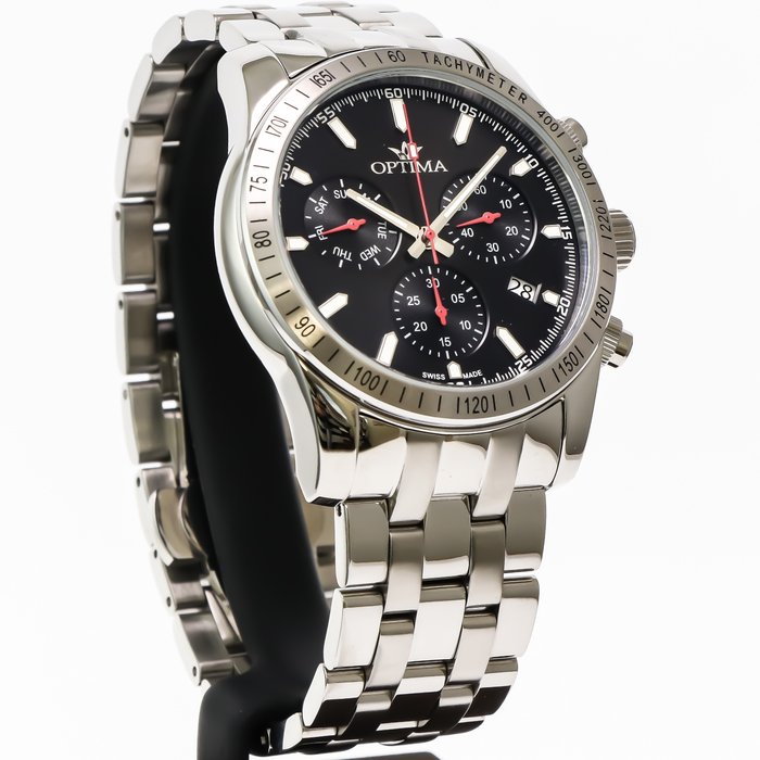 Optima - Swiss Chronograph - OSC432-SS-3 - Ingen mindstepris - Mænd - 2011-nu