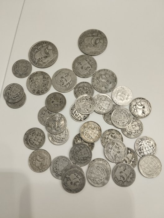 Portugal. Collection of 38 silver coins  (Ingen mindstepris)