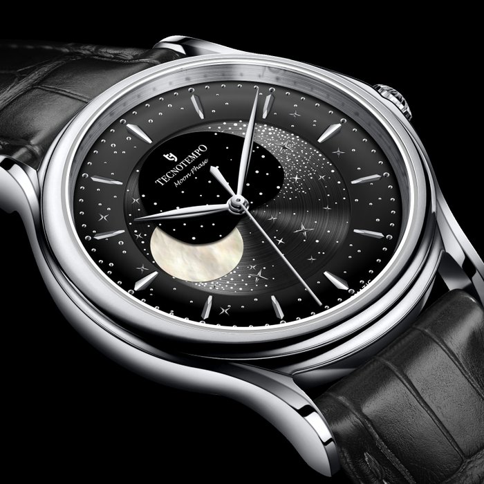 Tecnotempo - "Moon Phase" Special Edition - - TT.50MP.B (grey-black dial) - Mænd - 2011-nu