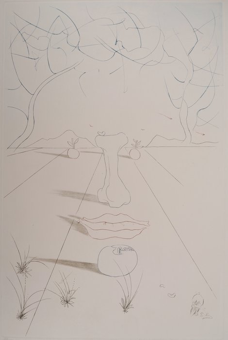 Salvador Dali (1904-1989) - Visage surréaliste