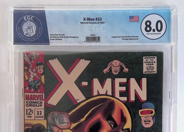 X-Men #33 - EGC graded 8.0 - 1 Graded comic - 1967