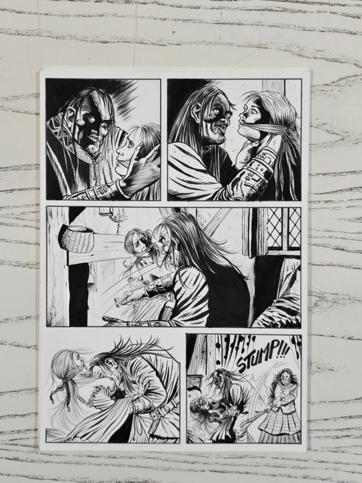 Messina, Edym - 8 Original page - Dago - "Una Piccola Guerra Fatale”