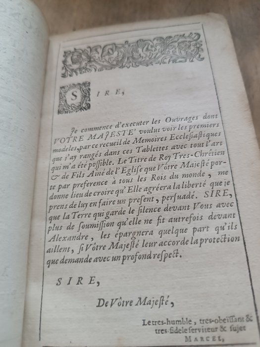 G Marcel - Tablettes chronologiques contenant avec ordre l'état de l'église - 1687