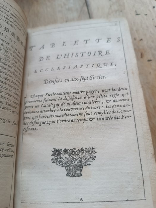 G Marcel - Tablettes chronologiques contenant avec ordre l'état de l'église - 1687