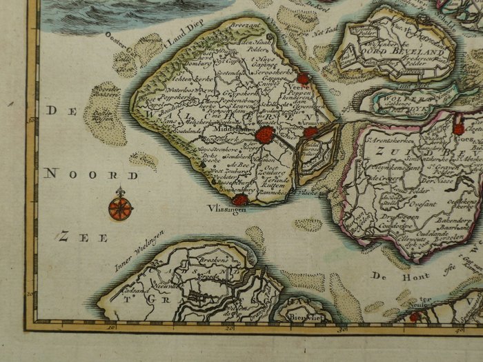 Holland - Sjælland; Hendrik de Leth - Comitatus Zelandiae - 1740