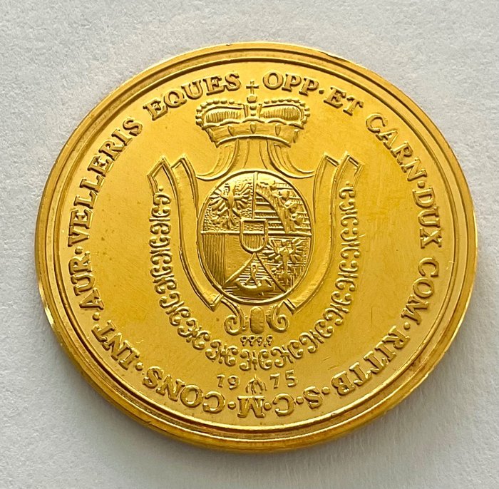 11,15 grams - Guld 999 - Liechtenstein 1975: Fürst Franz Josef I