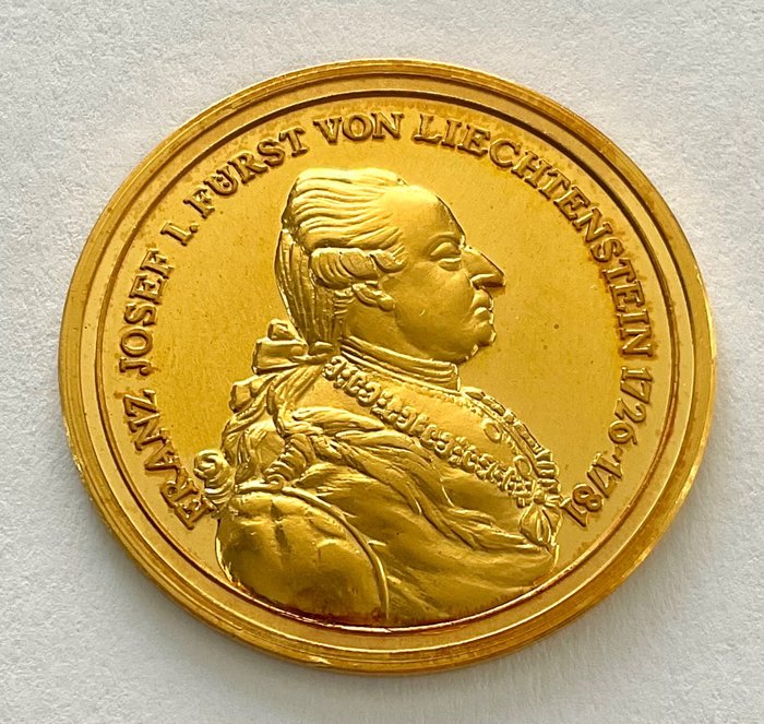 11,15 grams - Guld 999 - Liechtenstein 1975: Fürst Franz Josef I