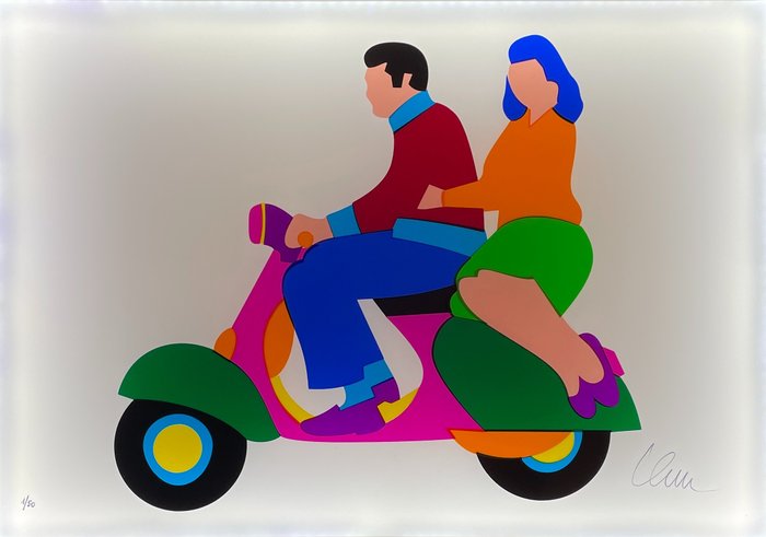 Marco Lodola (1955) - Vespa In Love