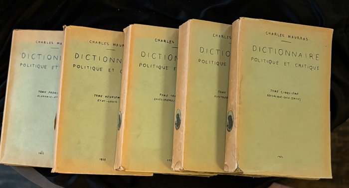 Charles MAURAS - Dictionnaire politique et critique - 1932-1934