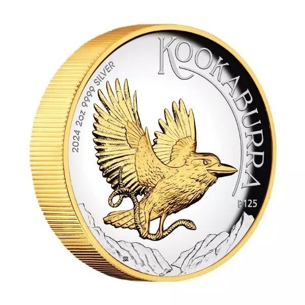 Australien. 2 Dollars 2024 Kookaburra - Gilded, 2 Oz (.999)