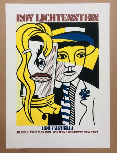 Roy Lichtenstein - Affiche d'Exposition - Leo Castelli Gallery 1979 - 1970‹erne