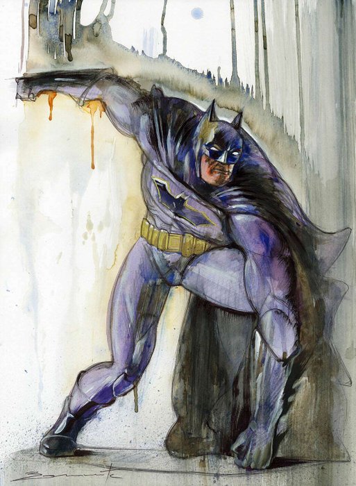 Nacho G. Benavente - Batman - Original Painting - Hand Signed