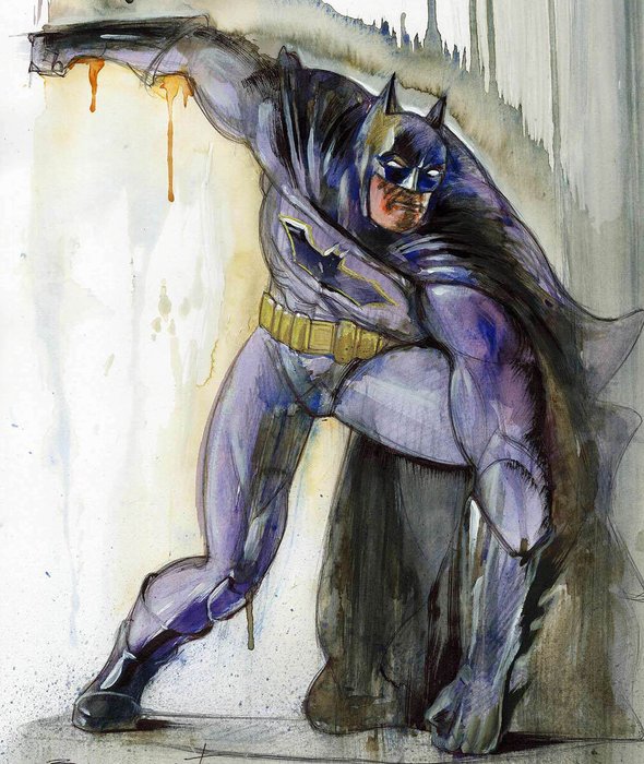 Nacho G. Benavente - Batman - Original Painting - Hand Signed