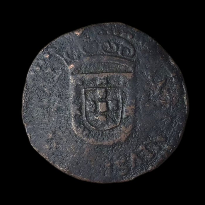 Portugal. D. António I (1580-1583). 4 Reais - Angra - ET•AL/VINCEES - 4º Tipo - Rara