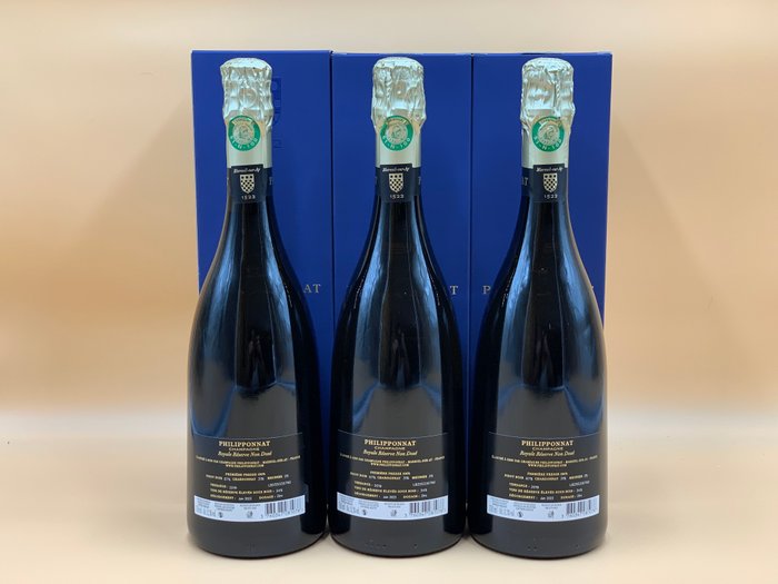 Philipponnat, Royale réserve Non Dosé - Champagne - 3 Flasker (0,75 L)