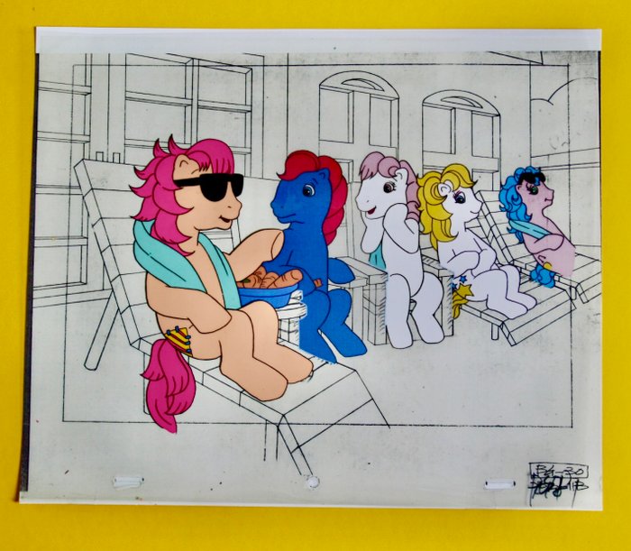 " MY LITTLE PONY " Original Animation Production Cel - with COA - 1986