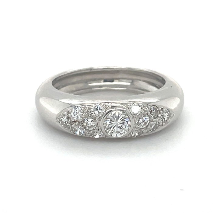 18 kraat Hvidguld - Ring - 0.26 ct Diamant - Diamanter