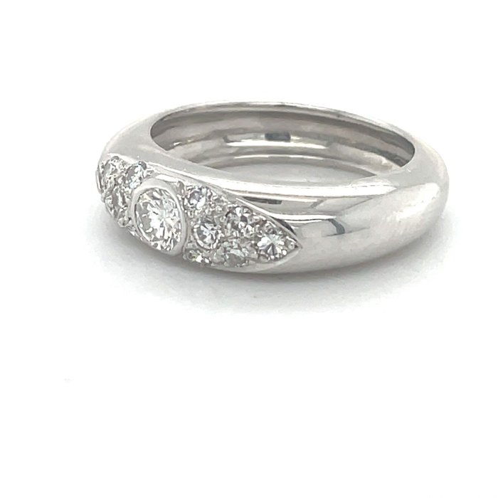 18 kraat Hvidguld - Ring - 0.26 ct Diamant - Diamanter