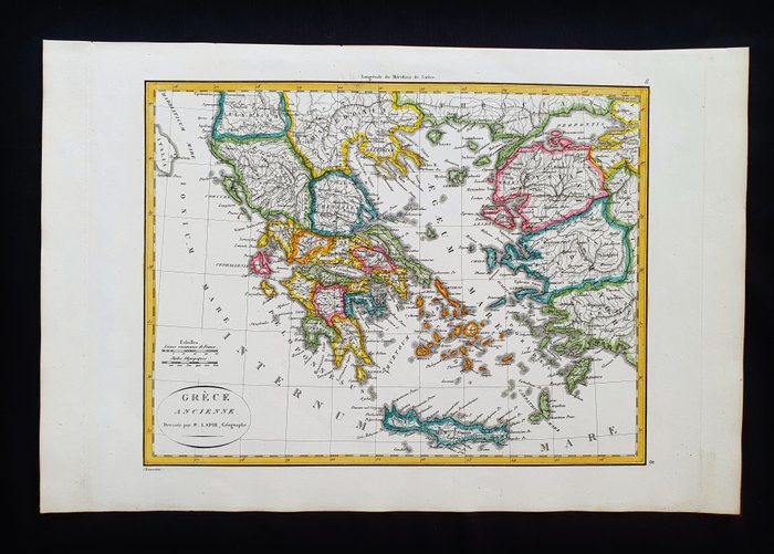 Europa - Grækenland / Ægæiske Øer / Kreta; Pierre M. Lapie / Conrad Malte-Brun - Grece Ancienne - 1801-1820