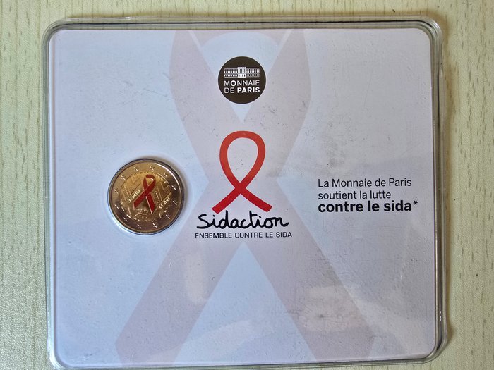 Frankrig. 2 Euro 2014 "Sidaction" Proof  (Ingen mindstepris)