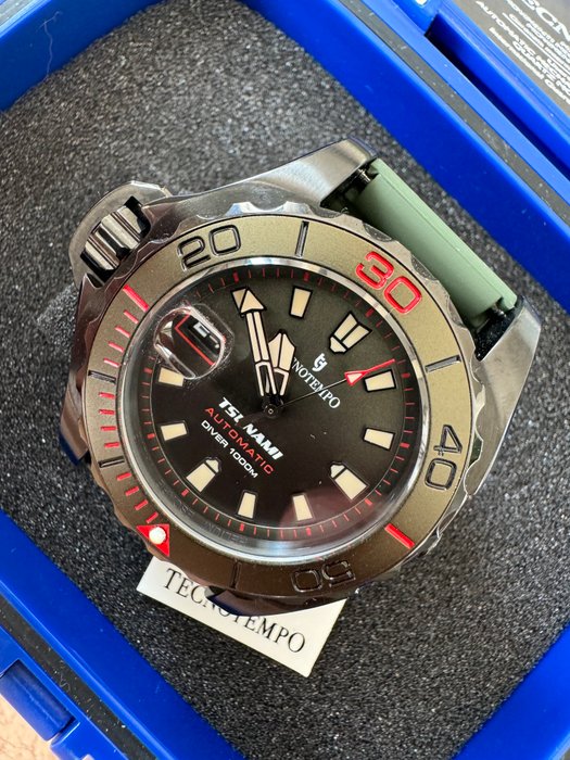 Tecnotempo  - Professional Diver 1000M "Tsunami" - Limited Edition - - TT1000TSBGR - Mænd - 2011-nu