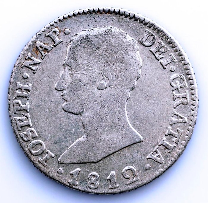 Spanien. José Napoleón (1808-1813). 4 Reales 1812/0 LA. Sevilla - Escasa