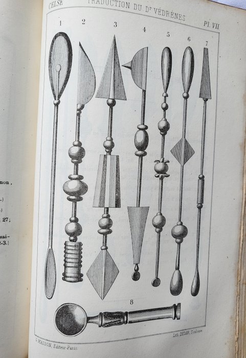 A. Védrènes - Traité de Médecine de A.C. Celse. / traduction nouvelle, avec texte latin, notes, commentaires, - 1876