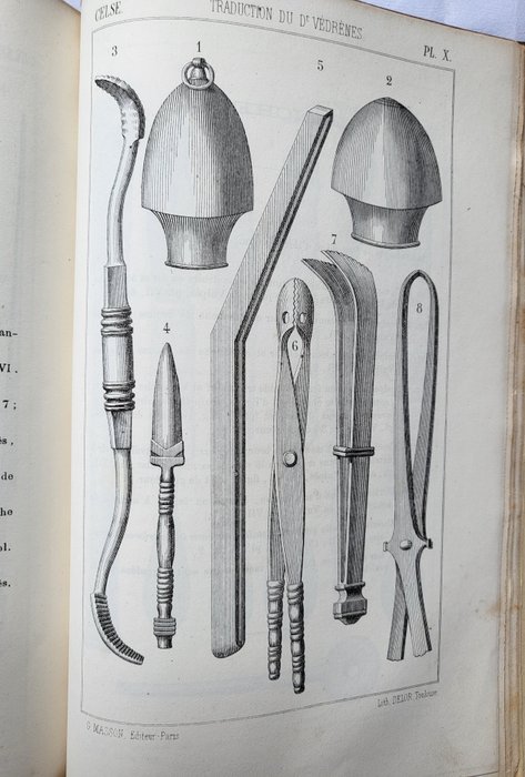 A. Védrènes - Traité de Médecine de A.C. Celse. / traduction nouvelle, avec texte latin, notes, commentaires, - 1876