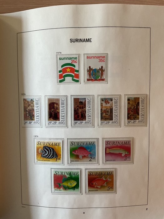 Surinam 1975/1998 - SURINAME (Republik); MNH samling i DAVO-cristal album