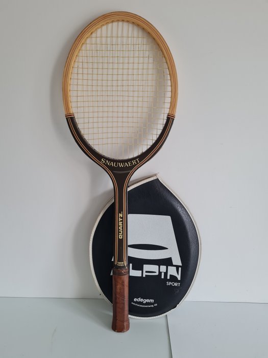 5 vintage houten tennisrackets: Snauwaert - Donnay - Pinguin - Tennis - Tennisketsjer