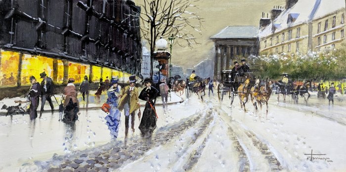 Francesco Tammaro (1939) - Nevicata a Parigi