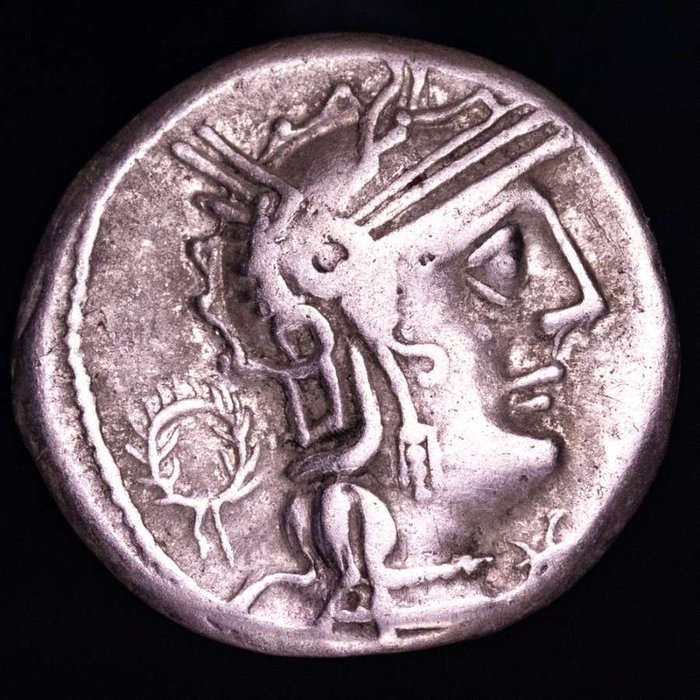 Romerska republiken. L. Opeimius. Denarius Minted in Rome in 131 B.C. L. OPEIMI / ROMA. Victory in biga right, holding wreath  (Ingen mindstepris)