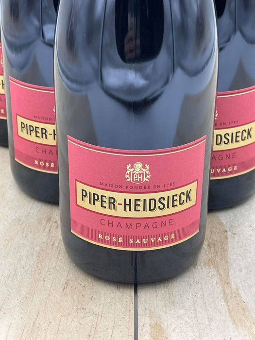 Piper Heidsieck, Brut "Sauvage" - Champagne Rosé - 6 Flasker (0,75 L)