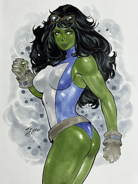 Tiago Maia - 1 Original drawing - She-Hulk