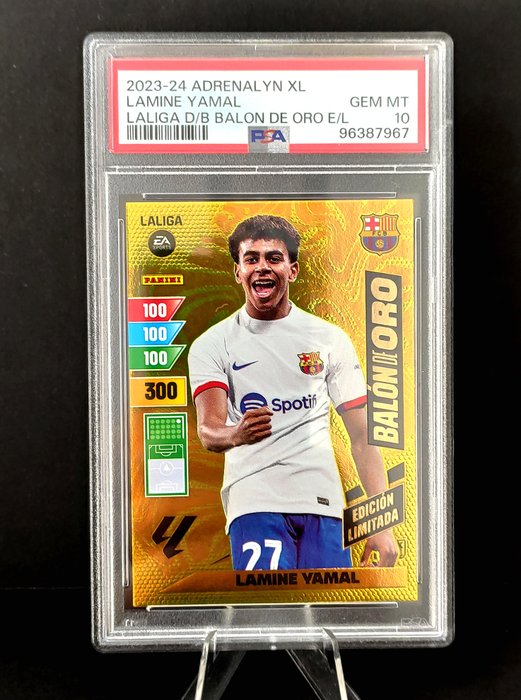 2023/24 Panini Adrenalyn XL Lamine Yamal Balon de Oro - Edición Limitada PSA 10 Graded card