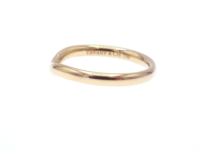 Ingen mindstepris - Tiffany  Co. - Ring - Curved Band Ring 1 Point Diamond 750 Rose Gold - 18 kraat Rosaguld