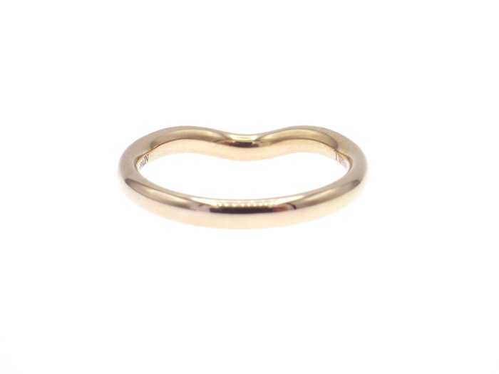 Ingen mindstepris - Tiffany  Co. - Ring - Curved Band Ring 1 Point Diamond 750 Rose Gold - 18 kraat Rosaguld