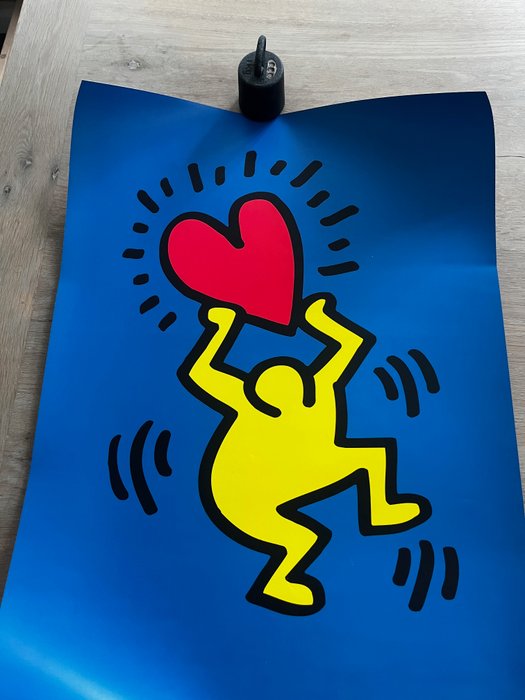 Keith Haring (after) - Holding Love - 1990‹erne