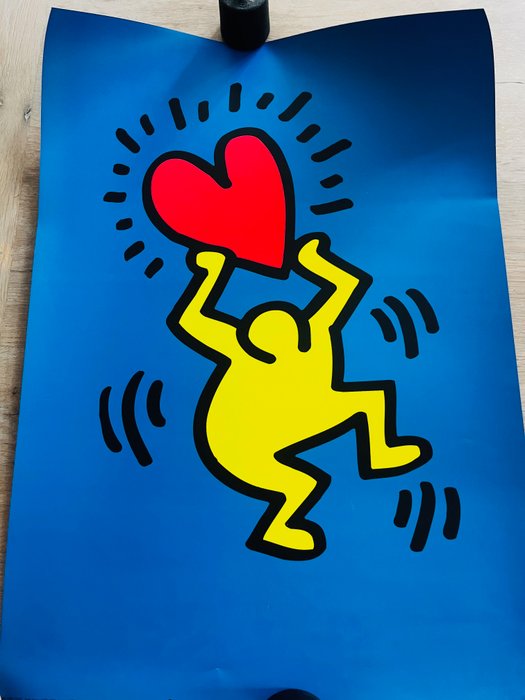 Keith Haring (after) - Holding Love - 1990‹erne