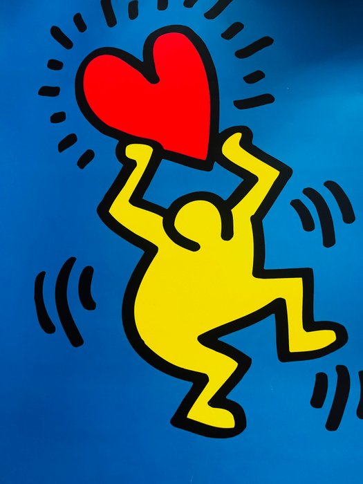 Keith Haring (after) - Holding Love - 1990‹erne