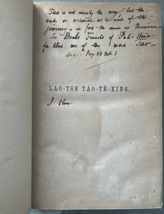 Reinhold von Plaenckner - Lao Tse Tao Te King, Der Weg zur Tugend - 1870