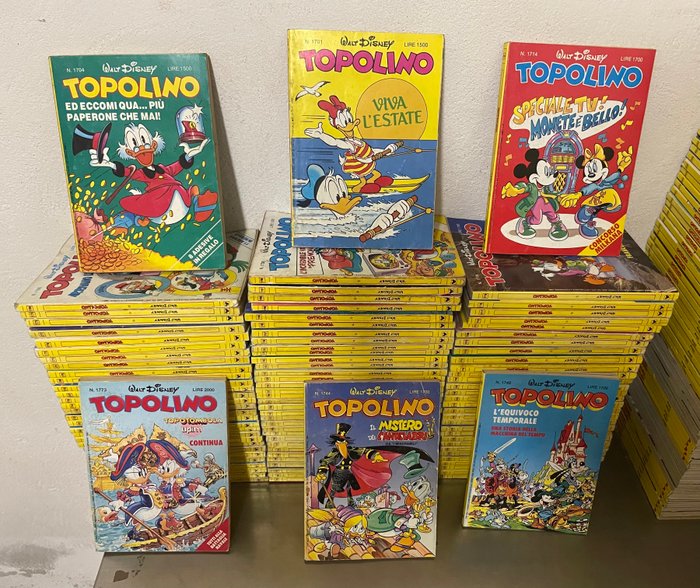 Topolino 1701/1800 - Sequenza semi completa - 98 Comic - Første udgave - 1988/1990