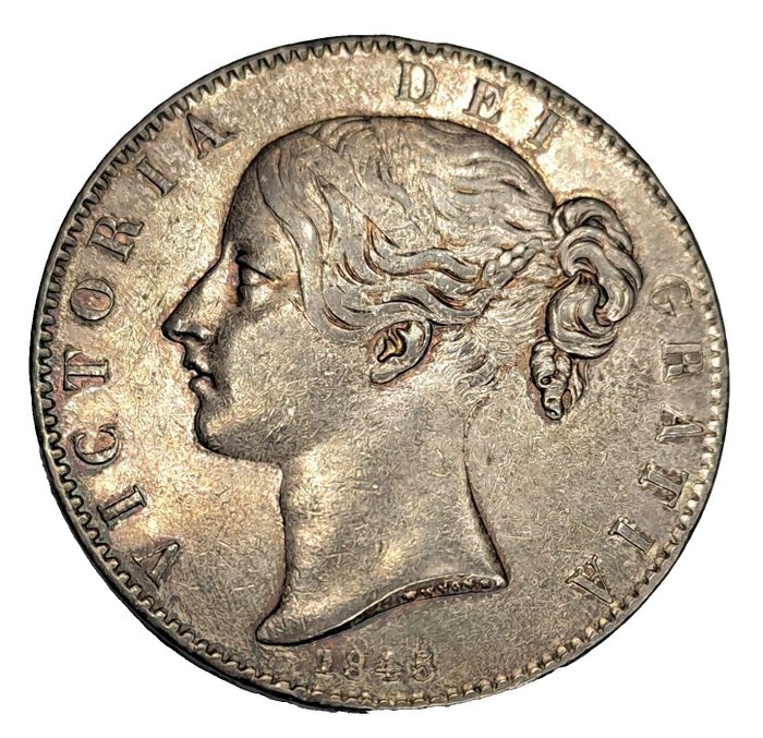 Storbritannien. Victoria (1837-1901). 1 Crown 1845