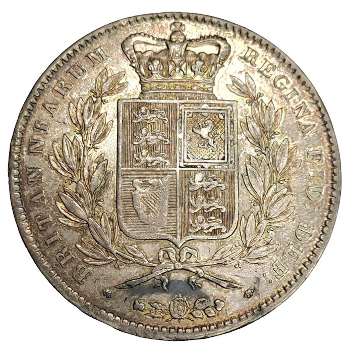 Storbritannien. Victoria (1837-1901). 1 Crown 1845