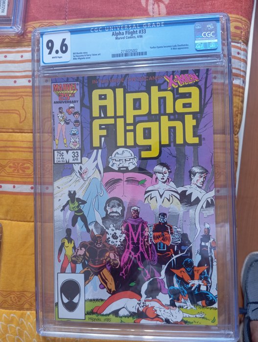 Alpha Flight #33 - 1st appearance of Yuriko Oyama as Lady Deathstrike, in costume - 1 Graded comic - Første udgave - 1986 - CGC 9.6