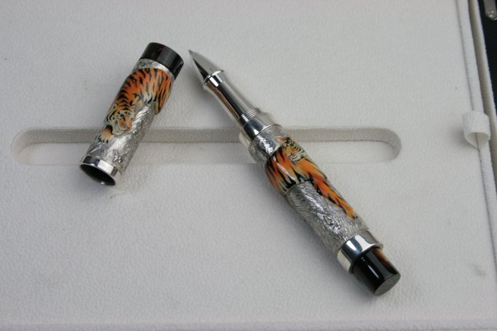 URSO - Urso Tiger collection limited edition in silver 925 and enamels - Rollerpen