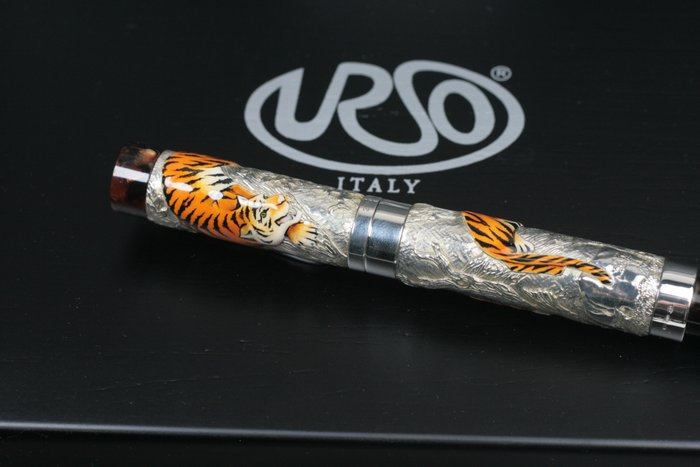 URSO - Urso Tiger collection limited edition in silver 925 and enamels - Rollerpen