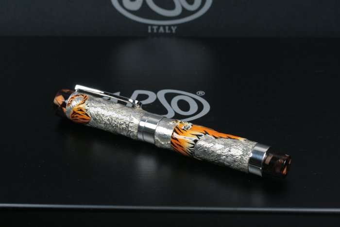 URSO - Urso Tiger collection limited edition in silver 925 and enamels - Rollerpen