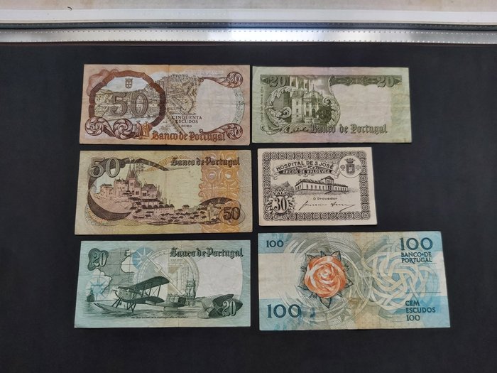 Portugal og kolonier. - 42 banknotes - various dates  (Ingen mindstepris)